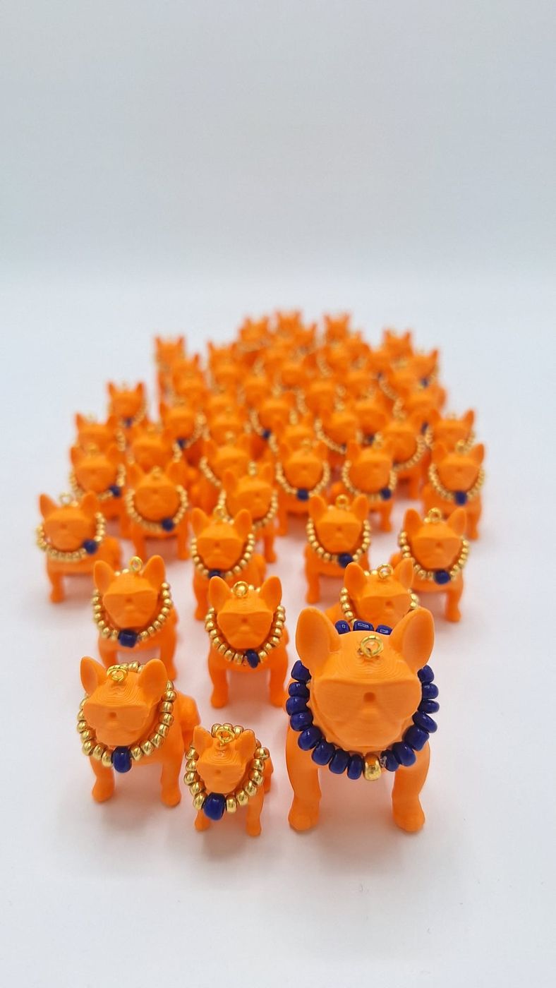 Serie bulldog-sleutelhangers